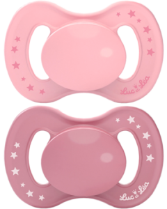 Luc et Léa Duo Sucettes 6-18 mois Rose