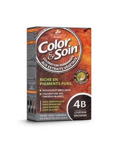 Color & Soin Coloration 4B Châtain Brownie