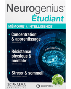 3C Pharma Neurogenius Etudiant Comprimés x30