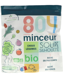 3 Chênes 804 Minceur Bio Soupe Choux Légumes 180g
