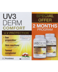 3c Pharma Uv3derm Confort Programme 2 Mois Gélules x120