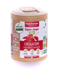Nat&Form Ecoresponsable Vigne Rouge Bio Gélules Végétales x200