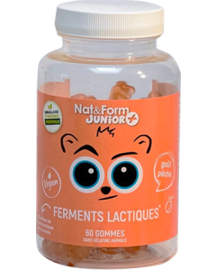 Nat&Form Junior+ Ferments Lactiques Ourson Gommes x60