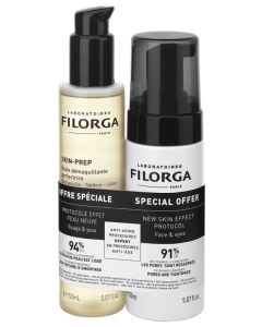 Filorga Skin-Prep Duo Huile Démaquillante Perfectrice 150ml + Mousse Nettoyante Enzymatique 150ml