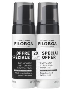 Filorga Skin-Prep Mousse Nettoyante Enzymatique Lot de 2x150ml