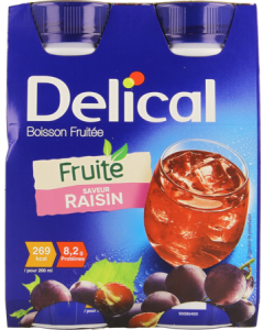 Delical Boisson Fruitée Raisin Nf 4x200ml