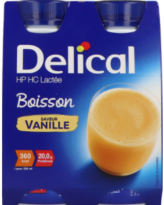 Delical Boisson Lactee Hp-hc Vanille 4x200ml