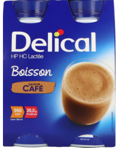 Delical Boisson Lactée Hp Hc Café 200ml X4