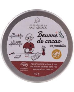 Haut-Ségala Beurre de Cacao Bio en Pastilles 40g