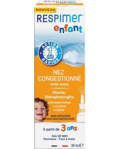 Respimer Spray Nasal Décongestionnant Action Rapide Enfant 20 ml