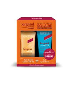 Noreva Bergasol Sublim Coffret - Huile Solaire Satinee Spf10 & Lait Après Solaire Huile : 125ml
Lait : 100ml