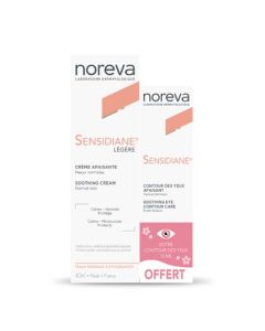 Noreva Sensidiane Crème Apaisante Légère 40ml + Contour Des Yeux Apaisant 15ml