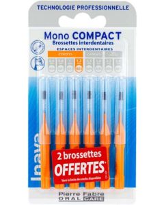 Inava Mono Compact Brossette Orange X4 + 2 Offert