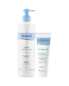 Dexeryl Crème Sècheresse Cutanée 500g + Specific Brulures Gel Crème 50g Offert