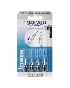 Inava Trio Compact Brossette Recharge Noir x3