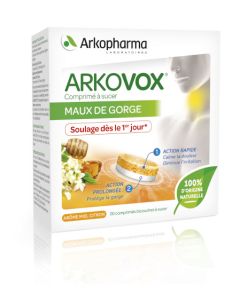 Arkopharma Arkovox Comprimé à  Sucer Arôme Miel Citron 20 comprimés
