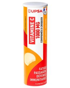 UPSA Vitamine C 1000mg Comprimés à Croquer x15
