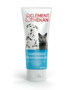 Clément Thékan Shampooing Peaux Sensibles Chien Chat 200 ml