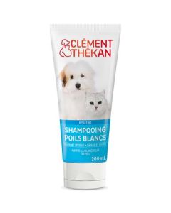 Clément Thékan Shampooing Poils Blancs Chien Chat 200 ml