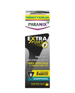 Paranix Extra Fort 5 Minutes Shampooing Anti-Poux et Lentes + Peigne 300 ml