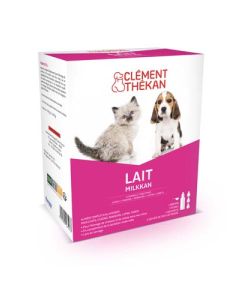 Clément Thékan Lait En Poudre Chiot Chaton + Biberon et Tétines 400g
