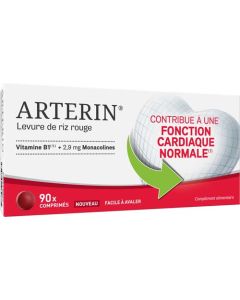 Arterin Levure de Riz Rouge 2,9 mg 90 Comprimés