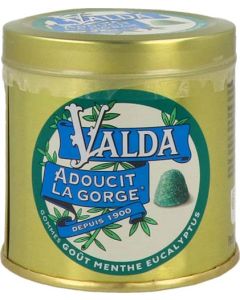 Valda Gommes Menthe Eucalyptus Adoucit La Gorge 140g