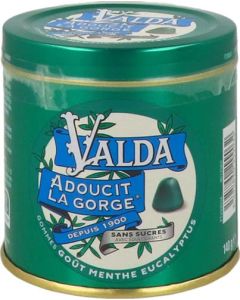 Valda Gommes Sans Sucres Menthe Eucalyptus Adoucit La Gorge 140g