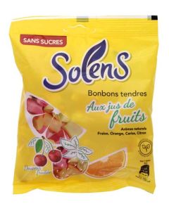 Solens Bonbons Tendres Aux Jus De Fruits 100g