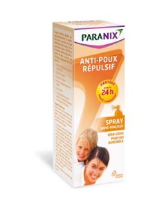 Paranix Spray Sans Rinçage Répulsif Anti-Poux Protection 24h 100 ml