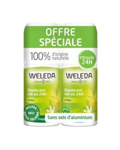 Weleda Duo Déodorant roll-on 24H Citrus2 x 50 ml