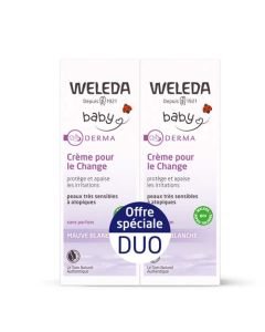 Weleda Duo Crème pour le Change Mauve Blanche2 x 50 ml