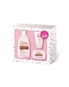 Rogé Cavaillès Coffret Relaxant Huile de Douche Amande et Rose 250ml + Savon Amande et Rose 115g + Crème Main 50ml Offerte