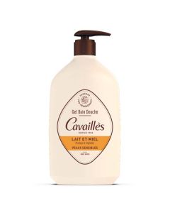 Rogé Cavailles Gel Surgras Bain et Douche Lait et Miel 1L