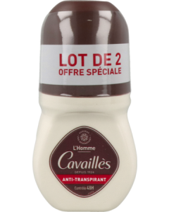 Rogé Cavaillès Déodorant Absorb+ Homme Efficacité 48h Roll On 50ml X2