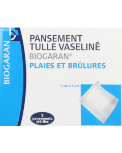 Biogaran Pansement Plaies Et Brulures 5cm X 5cm X5