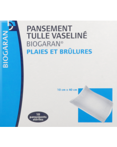Biogaran Pansement Plaies Et Brulures 10cm X 40cm X10