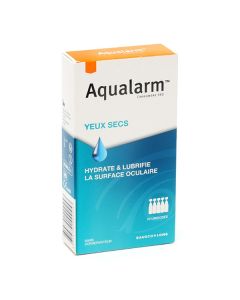 Aqualarm solution lubrifiante yeux secs unidoses
