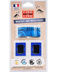 Cinq sur Cinq Bracelet Motif Bleu Anti-Moustiques 