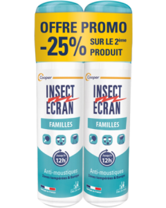 Insect Ecran Repulsif Peau Famille Spray 100ml X2