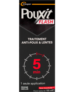Pouxit Flash Traitement Antipoux Lentes 150+30ml