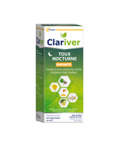 CLARIVER Solution buvable toux nocturne enfants 150ML