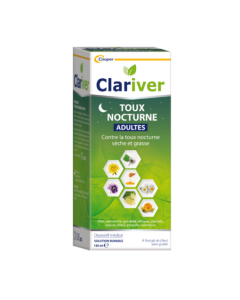 CLARIVER Solution buvable toux nocturne adultes 150ML