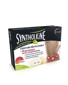 SyntholKiné Ceinture Réutilisable et Recharges Auto-Chauffantes 