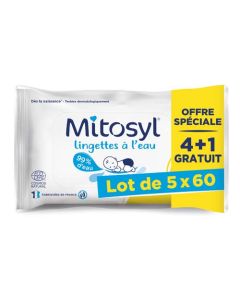 Mitosyl Lingettes à L'Eau 5x60 