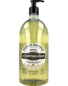Le Comptoir du Bain Savon Liquide Surgras Amande 1L 