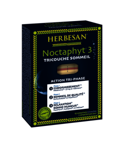 Herbesan Noctaphyt 3 Tricouche Sommeil - 15 Comprimés Tricouche