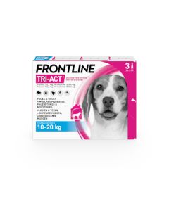 Frontline Tri-Act Spot On Chien M 10-20kg 3 pipettes