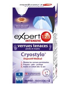 Novodex Expert 123 Intensive Verrues Tenaces Cryostylo 50ml