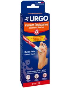 Urgo Verrues Résistantes Mains & Pieds Gel de TCA Active Stylo Applicateur Précis 2ml